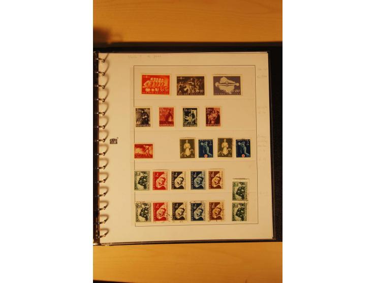 1941/44, umfangreiche, meist postfrische/ungebrauchte und gestempelte Sammlung inkl. einiger Briefe, dabei viele komplette Au