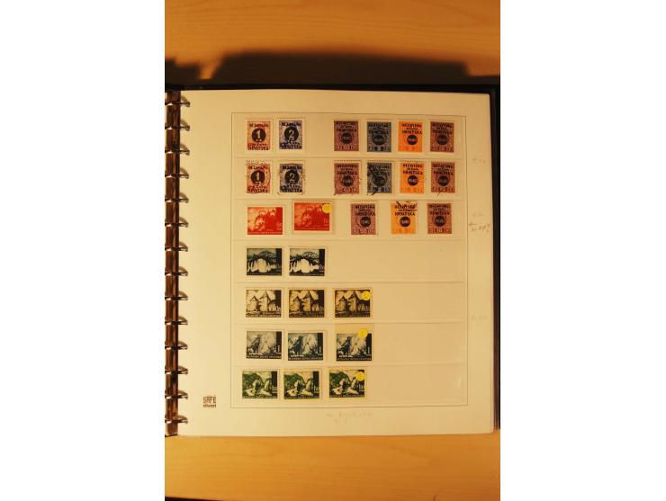 1941/44, umfangreiche, meist postfrische/ungebrauchte und gestempelte Sammlung inkl. einiger Briefe, dabei viele komplette Au