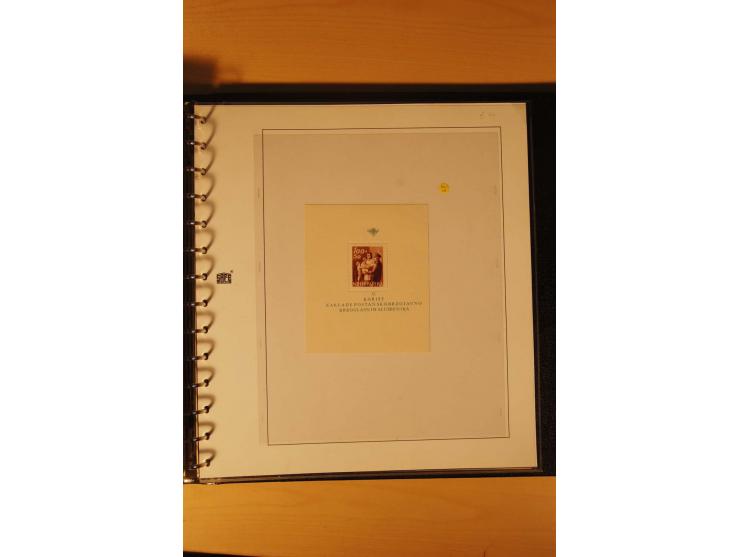 1941/44, umfangreiche, meist postfrische/ungebrauchte und gestempelte Sammlung inkl. einiger Briefe, dabei viele komplette Au