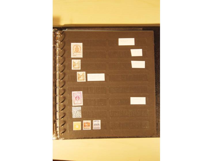 1941/44, umfangreiche, meist postfrische/ungebrauchte und gestempelte Sammlung inkl. einiger Briefe, dabei viele komplette Au