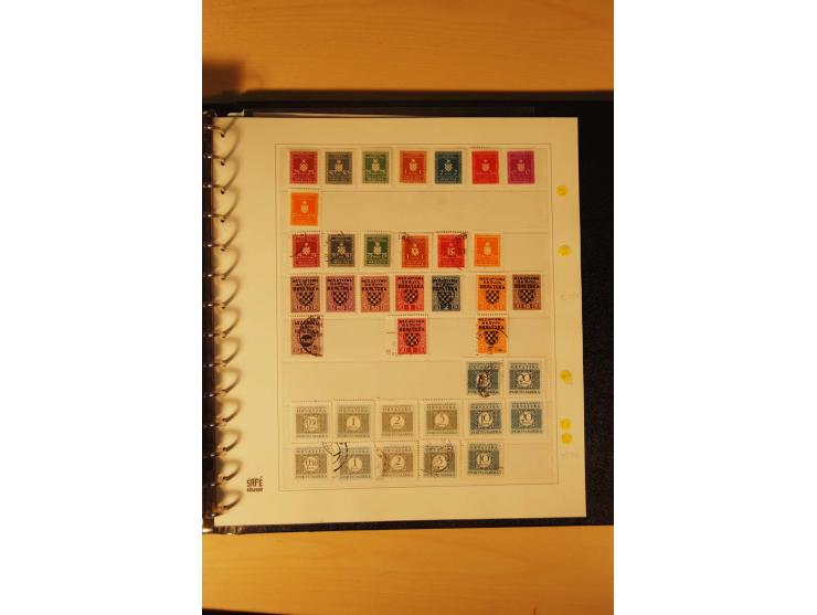 1941/44, umfangreiche, meist postfrische/ungebrauchte und gestempelte Sammlung inkl. einiger Briefe, dabei viele komplette Au