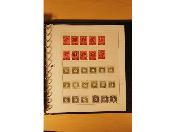 1941/44, umfangreiche, meist postfrische/ungebrauchte und gestempelte Sammlung inkl. einiger Briefe, dabei viele komplette Au