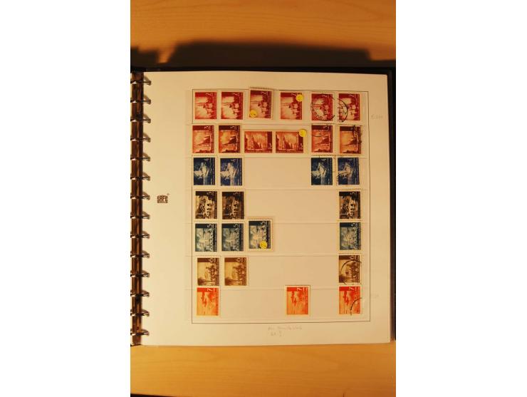 1941/44, umfangreiche, meist postfrische/ungebrauchte und gestempelte Sammlung inkl. einiger Briefe, dabei viele komplette Au
