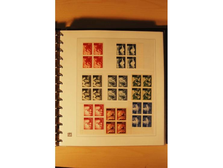1941/44, umfangreiche, meist postfrische/ungebrauchte und gestempelte Sammlung inkl. einiger Briefe, dabei viele komplette Au