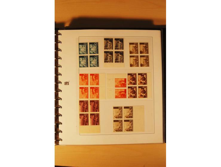 1941/44, umfangreiche, meist postfrische/ungebrauchte und gestempelte Sammlung inkl. einiger Briefe, dabei viele komplette Au