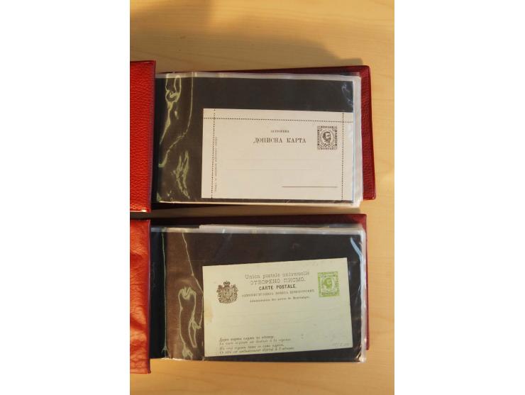 1893/1913, umfangreiche Sammlung Ganzsachen in 2 Brief-Alben, meist ungebraucht bzw. mit Blanko-Stempel, dabei einige Variant