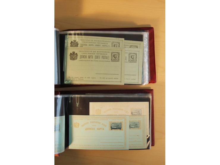 1893/1913, umfangreiche Sammlung Ganzsachen in 2 Brief-Alben, meist ungebraucht bzw. mit Blanko-Stempel, dabei einige Variant
