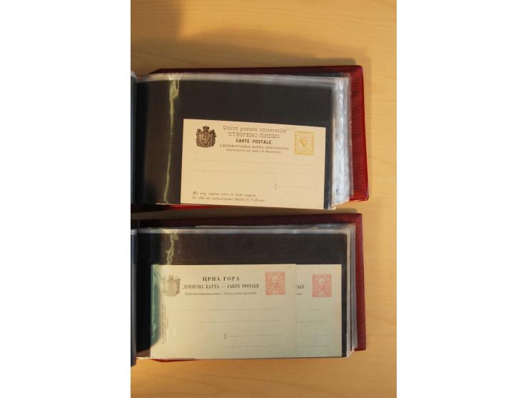 1893/1913, umfangreiche Sammlung Ganzsachen in 2 Brief-Alben, meist ungebraucht bzw. mit Blanko-Stempel, dabei einige Variant