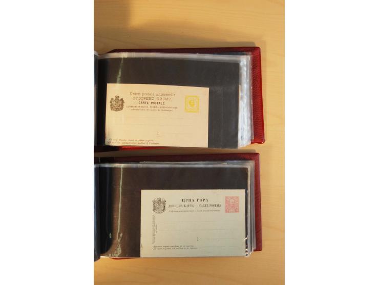 1893/1913, umfangreiche Sammlung Ganzsachen in 2 Brief-Alben, meist ungebraucht bzw. mit Blanko-Stempel, dabei einige Variant