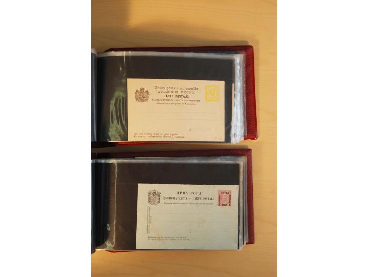 1893/1913, umfangreiche Sammlung Ganzsachen in 2 Brief-Alben, meist ungebraucht bzw. mit Blanko-Stempel, dabei einige Variant