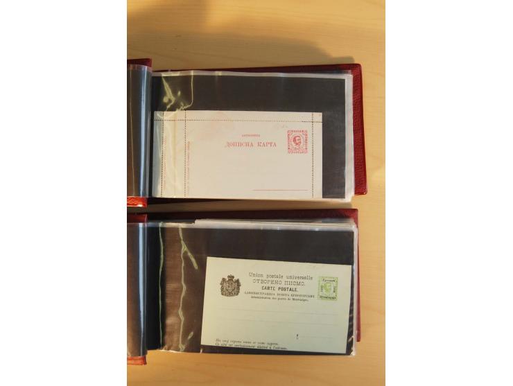 1893/1913, umfangreiche Sammlung Ganzsachen in 2 Brief-Alben, meist ungebraucht bzw. mit Blanko-Stempel, dabei einige Variant