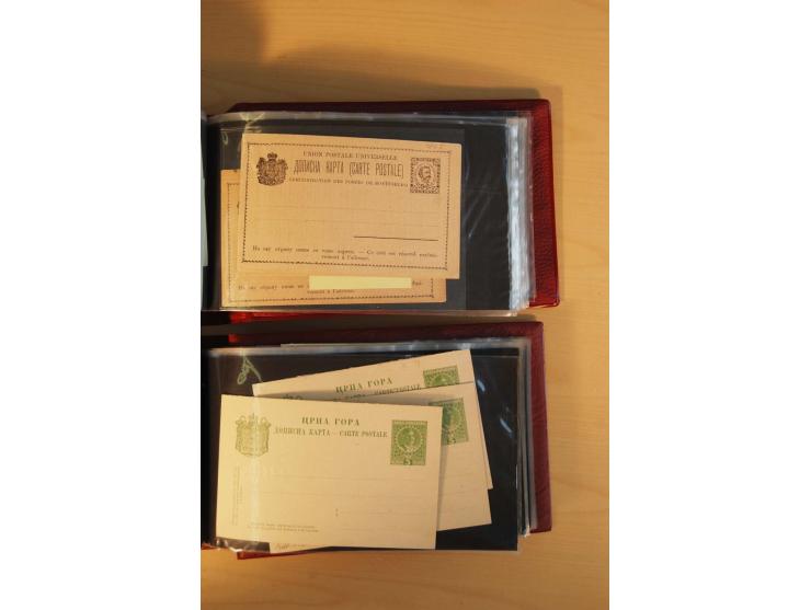 1893/1913, umfangreiche Sammlung Ganzsachen in 2 Brief-Alben, meist ungebraucht bzw. mit Blanko-Stempel, dabei einige Variant