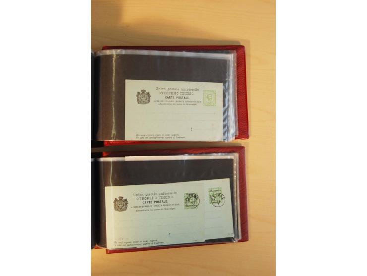 1893/1913, umfangreiche Sammlung Ganzsachen in 2 Brief-Alben, meist ungebraucht bzw. mit Blanko-Stempel, dabei einige Variant