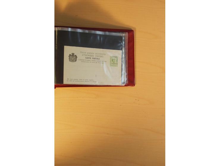 1893/1913, umfangreiche Sammlung Ganzsachen in 2 Brief-Alben, meist ungebraucht bzw. mit Blanko-Stempel, dabei einige Variant