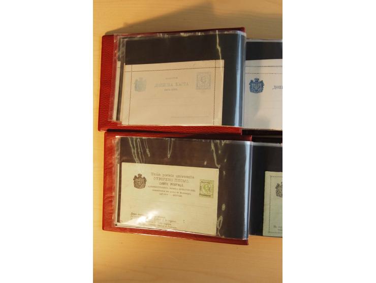 1893/1913, umfangreiche Sammlung Ganzsachen in 2 Brief-Alben, meist ungebraucht bzw. mit Blanko-Stempel, dabei einige Variant