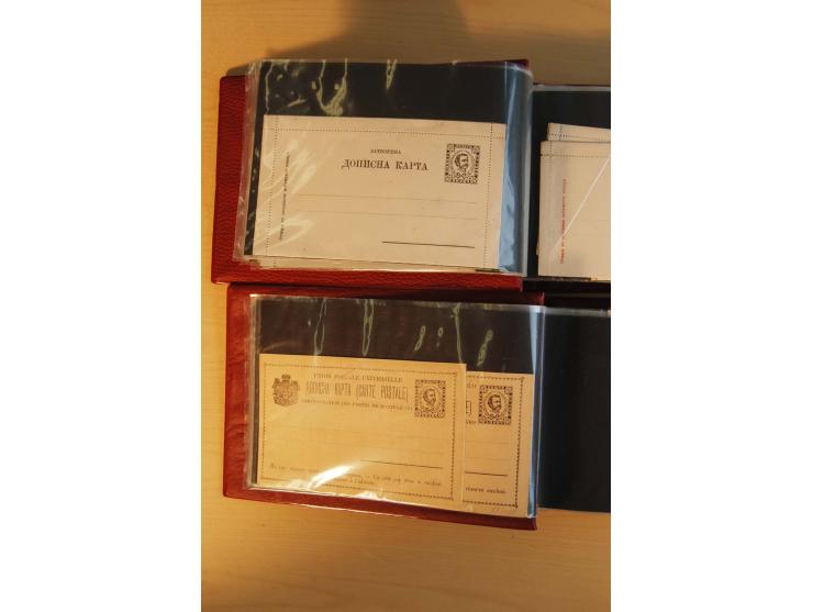 1893/1913, umfangreiche Sammlung Ganzsachen in 2 Brief-Alben, meist ungebraucht bzw. mit Blanko-Stempel, dabei einige Variant