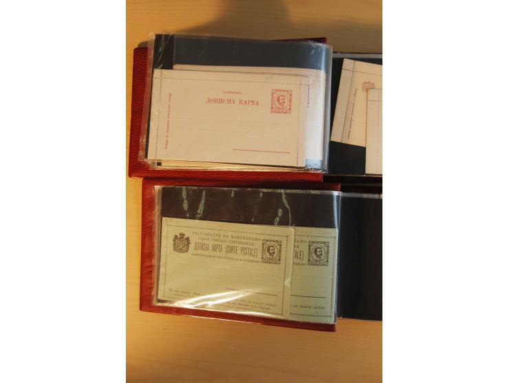 1893/1913, umfangreiche Sammlung Ganzsachen in 2 Brief-Alben, meist ungebraucht bzw. mit Blanko-Stempel, dabei einige Variant