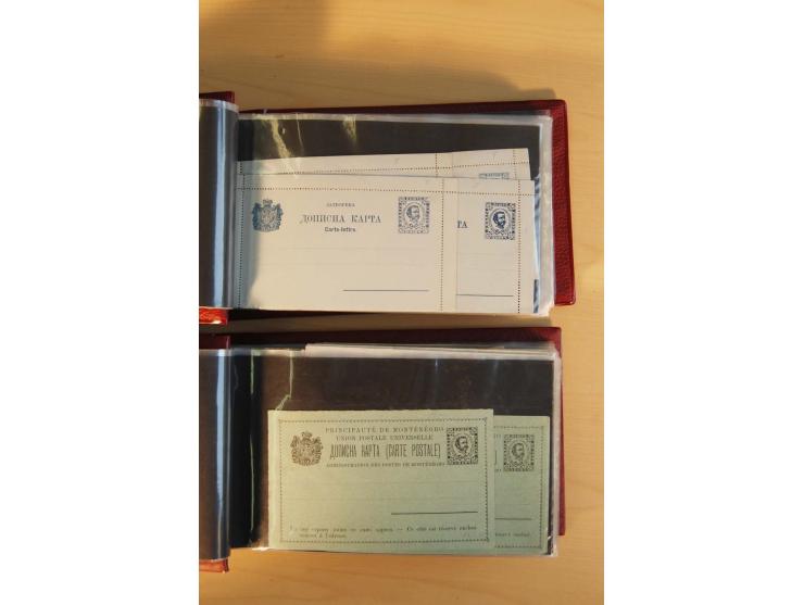 1893/1913, umfangreiche Sammlung Ganzsachen in 2 Brief-Alben, meist ungebraucht bzw. mit Blanko-Stempel, dabei einige Variant