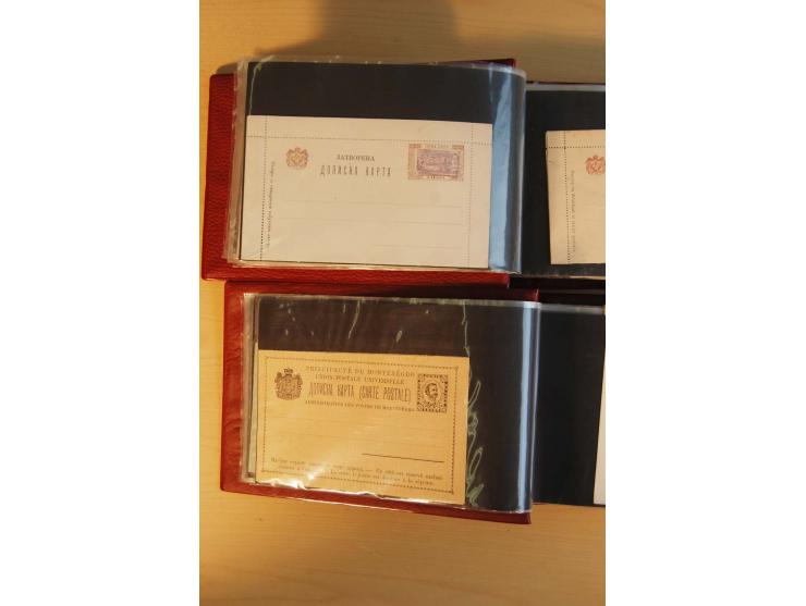 1893/1913, umfangreiche Sammlung Ganzsachen in 2 Brief-Alben, meist ungebraucht bzw. mit Blanko-Stempel, dabei einige Variant