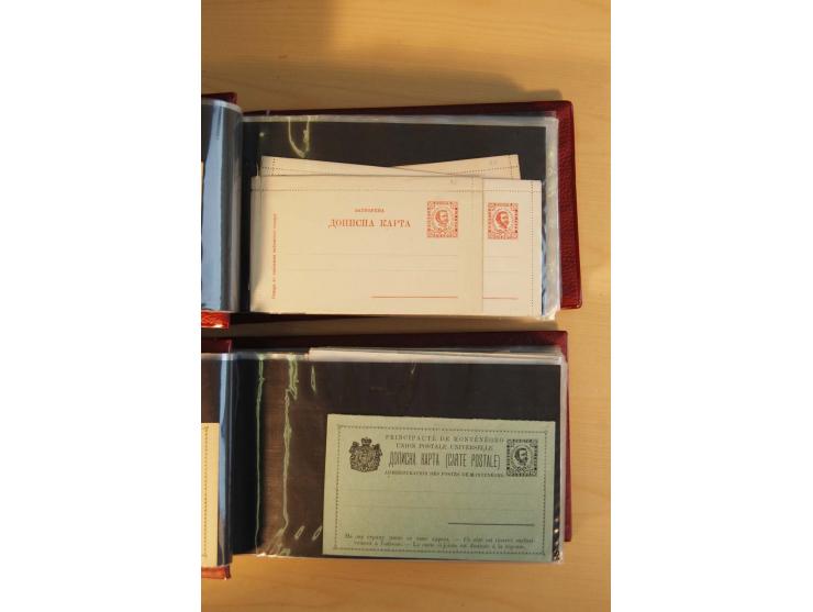 1893/1913, umfangreiche Sammlung Ganzsachen in 2 Brief-Alben, meist ungebraucht bzw. mit Blanko-Stempel, dabei einige Variant