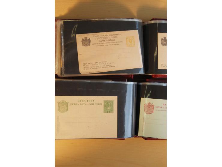1893/1913, umfangreiche Sammlung Ganzsachen in 2 Brief-Alben, meist ungebraucht bzw. mit Blanko-Stempel, dabei einige Variant
