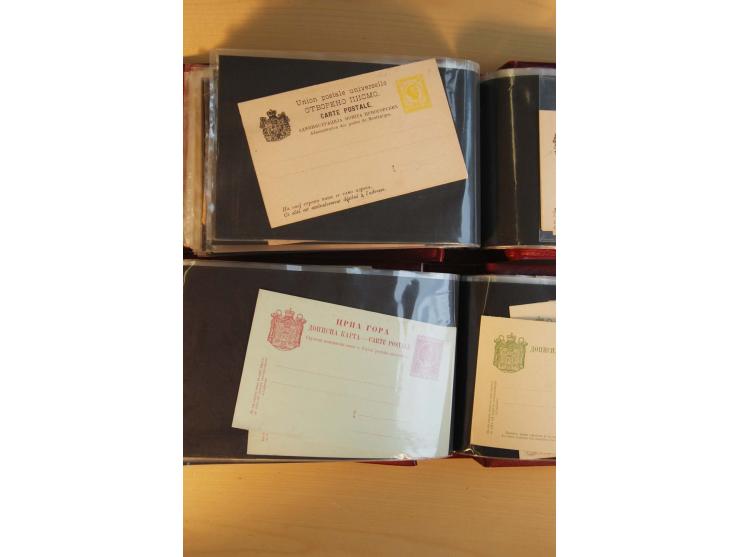 1893/1913, umfangreiche Sammlung Ganzsachen in 2 Brief-Alben, meist ungebraucht bzw. mit Blanko-Stempel, dabei einige Variant