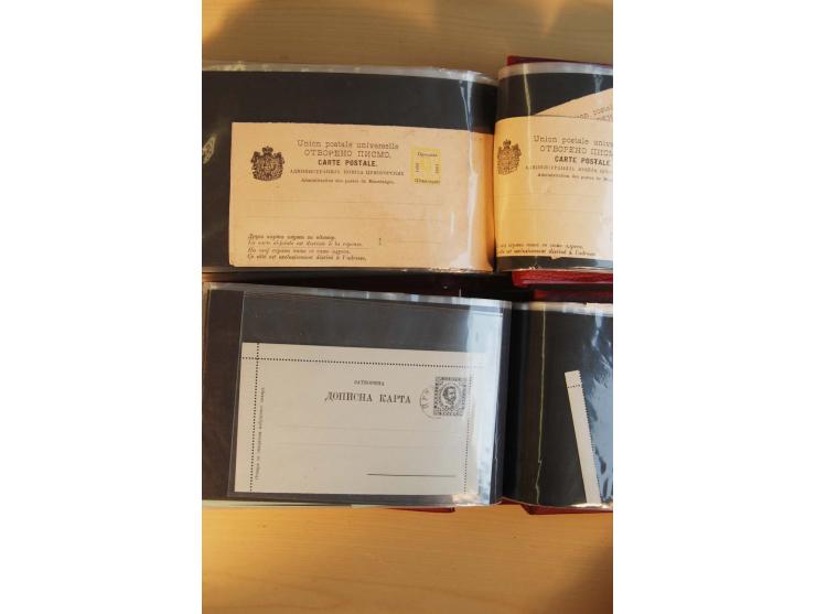 1893/1913, umfangreiche Sammlung Ganzsachen in 2 Brief-Alben, meist ungebraucht bzw. mit Blanko-Stempel, dabei einige Variant