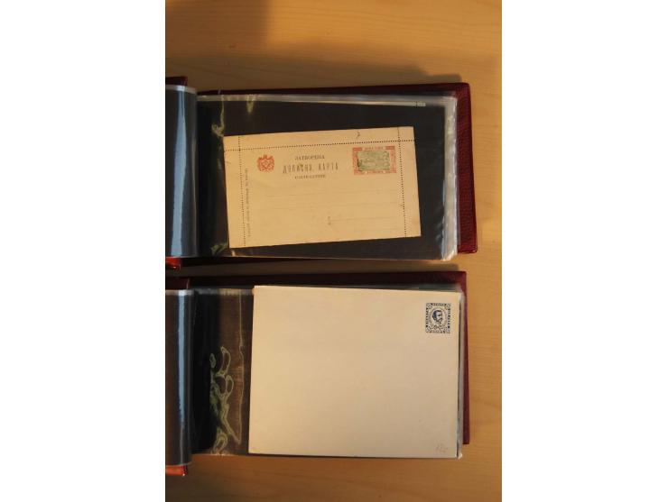 1893/1913, umfangreiche Sammlung Ganzsachen in 2 Brief-Alben, meist ungebraucht bzw. mit Blanko-Stempel, dabei einige Variant