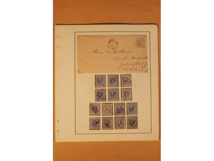 1852/72, ungebrauchte und gestempelte Partie, dabei 66 Werte Mi.-Nr. 1-3 mit Nr. 1 (2), 2 und 3 (3) ungebraucht, überwiegend 