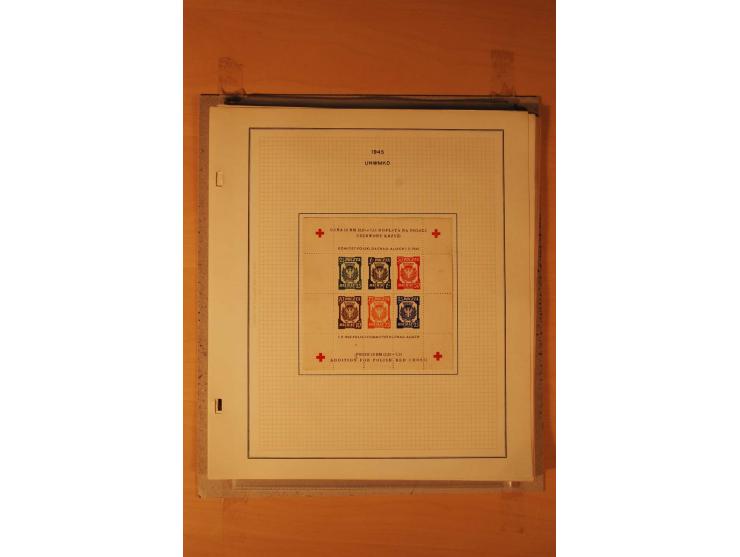 1803/1964, postfrischer, ungebrauchter und gestempelter Posten, dabei Bl.1 (3, einmal mit Unterschrift des Präsidenten, teils