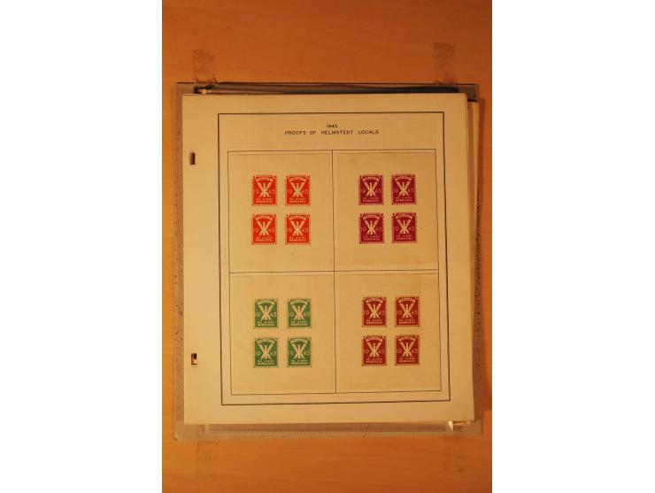 1803/1964, postfrischer, ungebrauchter und gestempelter Posten, dabei Bl.1 (3, einmal mit Unterschrift des Präsidenten, teils