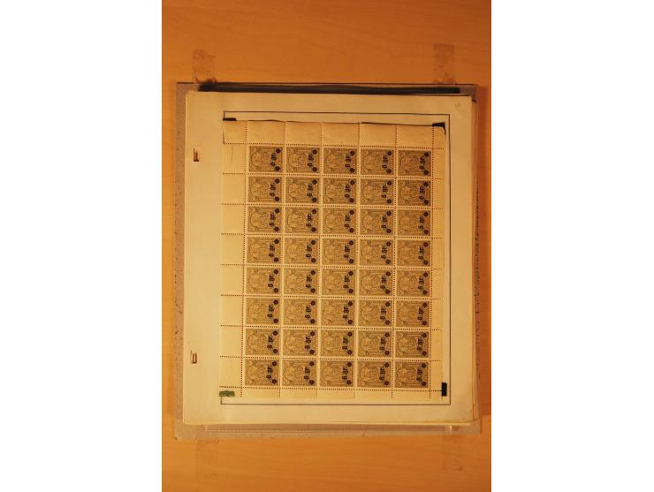1803/1964, postfrischer, ungebrauchter und gestempelter Posten, dabei Bl.1 (3, einmal mit Unterschrift des Präsidenten, teils