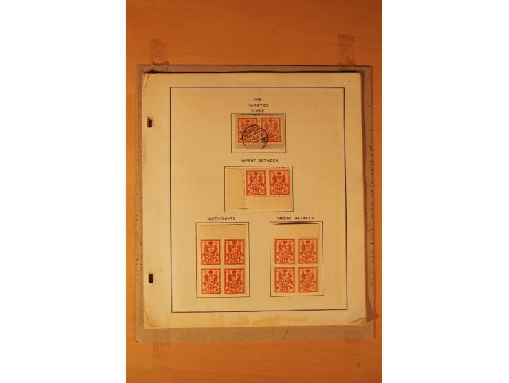 1803/1964, postfrischer, ungebrauchter und gestempelter Posten, dabei Bl.1 (3, einmal mit Unterschrift des Präsidenten, teils