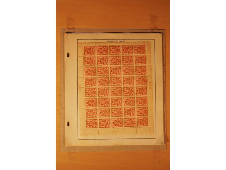 1803/1964, postfrischer, ungebrauchter und gestempelter Posten, dabei Bl.1 (3, einmal mit Unterschrift des Präsidenten, teils
