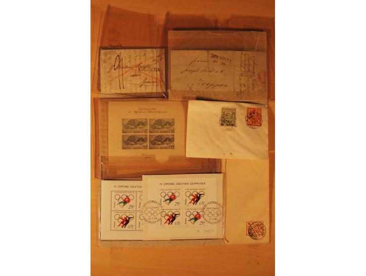 1803/1964, postfrischer, ungebrauchter und gestempelter Posten, dabei Bl.1 (3, einmal mit Unterschrift des Präsidenten, teils