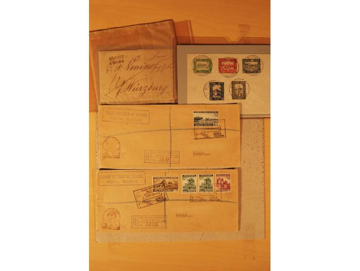 1803/1964, postfrischer, ungebrauchter und gestempelter Posten, dabei Bl.1 (3, einmal mit Unterschrift des Präsidenten, teils