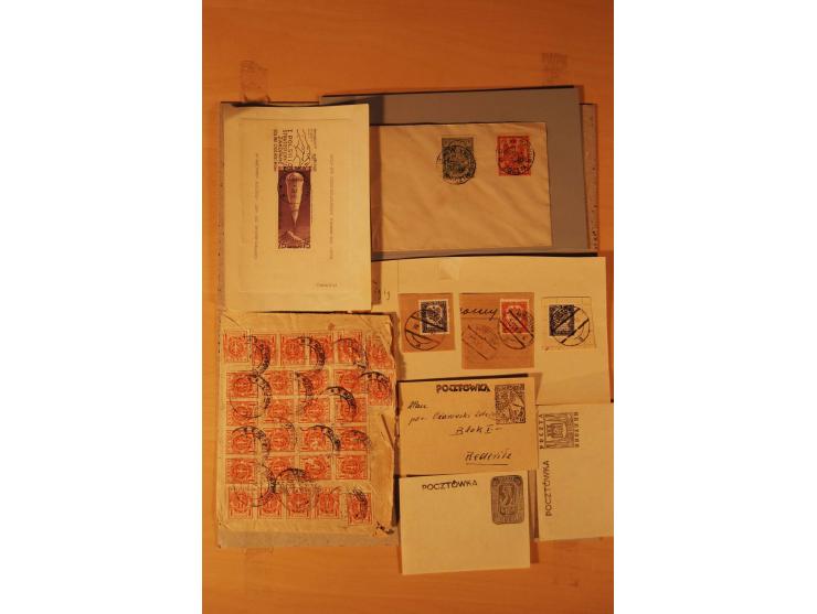 1803/1964, postfrischer, ungebrauchter und gestempelter Posten, dabei Bl.1 (3, einmal mit Unterschrift des Präsidenten, teils