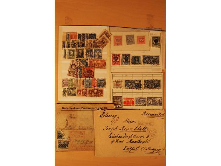 1803/1964, postfrischer, ungebrauchter und gestempelter Posten, dabei Bl.1 (3, einmal mit Unterschrift des Präsidenten, teils