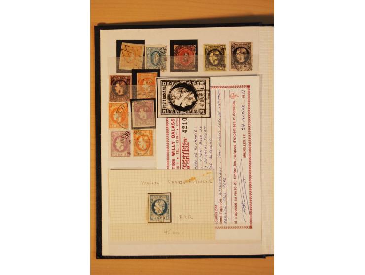 1858/1918, gestempelte Zusammenstellung mit besseren Werten, unterschiedliche Erhaltung