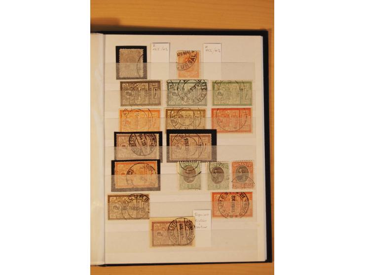 1858/1918, gestempelte Zusammenstellung mit besseren Werten, unterschiedliche Erhaltung