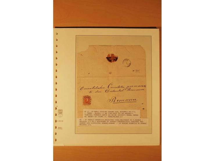 1865, Cuza 20 Par., 10 Briefe in unterschiedlicher Erhaltung, dabei Brief mit 2 Marken, ex Seybold, Syracuse
 
