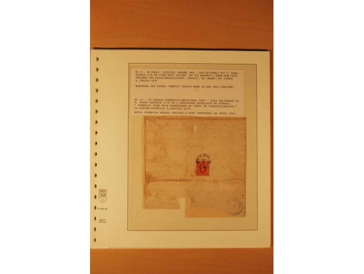 1865, Cuza 20 Par., 10 Briefe in unterschiedlicher Erhaltung, dabei Brief mit 2 Marken, ex Seybold, Syracuse
 
