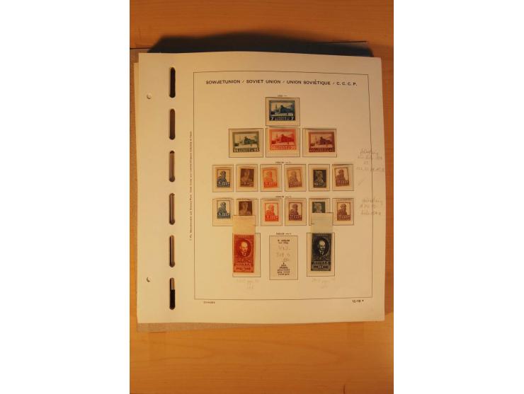 1858/1991, postfrische und ungebrauchte sehr reichhaltige Sammlung mit u.a. Mi.-Nr. 168y, 185IIB, 214c, 400Bxb, 427-28, 429-4