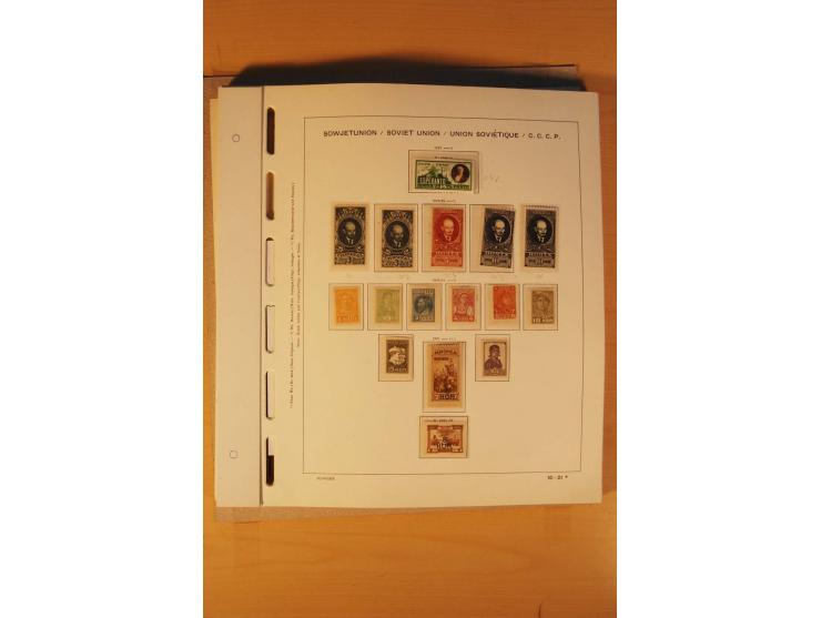 1858/1991, postfrische und ungebrauchte sehr reichhaltige Sammlung mit u.a. Mi.-Nr. 168y, 185IIB, 214c, 400Bxb, 427-28, 429-4