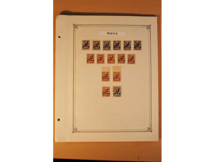 GEBÜHRENMARKEN FÜR BRIEFMARKEN-TAUSCHSENDUNGEN: 1922/33, postfrische, ungebrauchte und gestempelte Sammlung mit u.a. Mi.-Nr. 