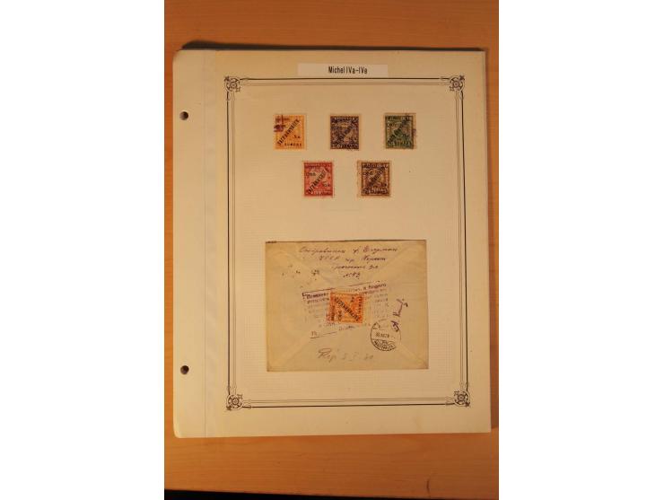GEBÜHRENMARKEN FÜR BRIEFMARKEN-TAUSCHSENDUNGEN: 1922/33, postfrische, ungebrauchte und gestempelte Sammlung mit u.a. Mi.-Nr. 