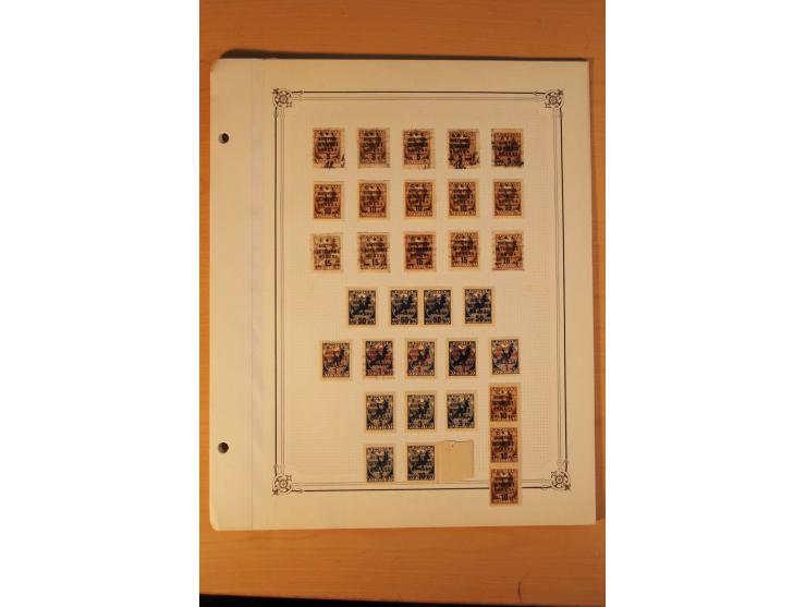 GEBÜHRENMARKEN FÜR BRIEFMARKEN-TAUSCHSENDUNGEN: 1922/33, postfrische, ungebrauchte und gestempelte Sammlung mit u.a. Mi.-Nr. 