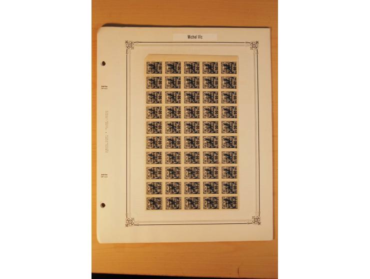 GEBÜHRENMARKEN FÜR BRIEFMARKEN-TAUSCHSENDUNGEN: 1922/33, postfrische, ungebrauchte und gestempelte Sammlung mit u.a. Mi.-Nr. 