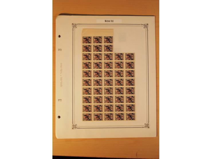 GEBÜHRENMARKEN FÜR BRIEFMARKEN-TAUSCHSENDUNGEN: 1922/33, postfrische, ungebrauchte und gestempelte Sammlung mit u.a. Mi.-Nr. 