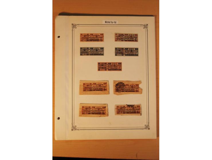 GEBÜHRENMARKEN FÜR BRIEFMARKEN-TAUSCHSENDUNGEN: 1922/33, postfrische, ungebrauchte und gestempelte Sammlung mit u.a. Mi.-Nr. 